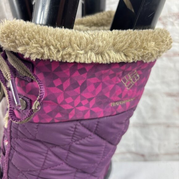 Columbia Women's 8.5 Purple Minx Mid II Insulated Waterproof Winter Snow Boots - Picture 4 of 14